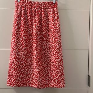 Calf length skirt